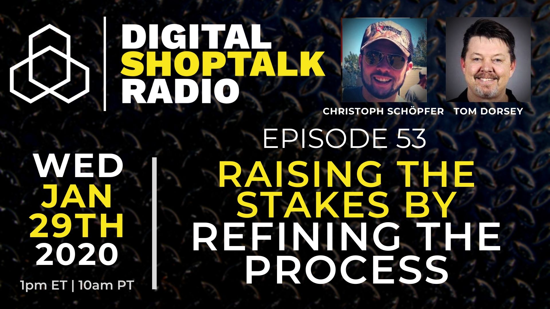 Ep.-53-Jan.-29 Promotional Graphic Digital Shop Talk Radio Episode 53.
