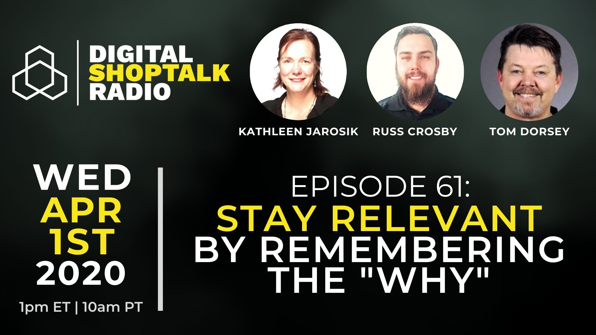 Ep.-61-Apr.-1 Promotional Graphic for Digital Shop Talk Radio Episode 61.