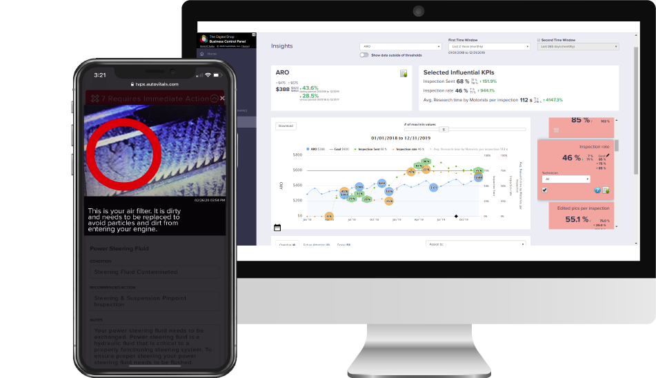 Digital Shop.X dashboard.
